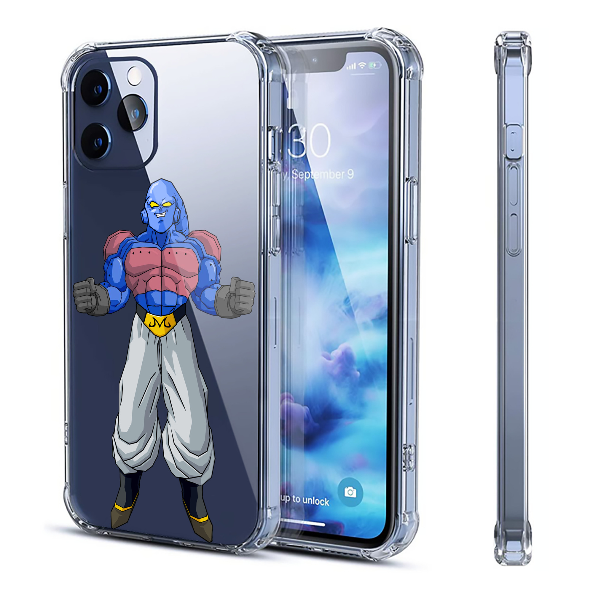 （画像用） ドラゴンボール 魔人ブウ DRAGON BALL Majin Buu 【iPhone 12シリーズ対応】透明スマホケース（クリアソフトケース）